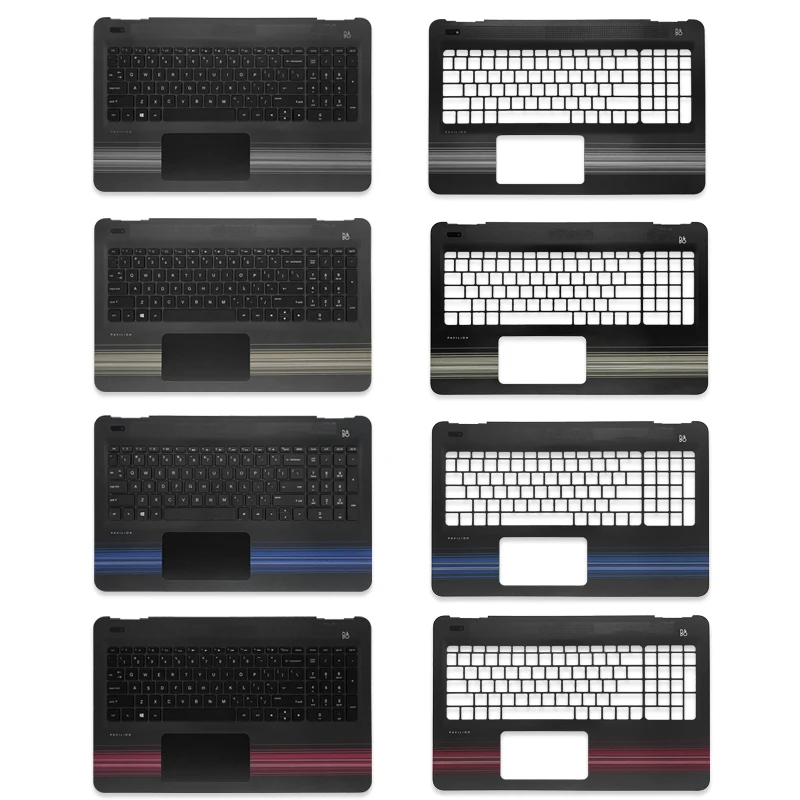 New For HP Pavilion 15-AU 15-AW 15-AL TPN-Q172 Q175 Laptop Palmrest Upper Top Case/Bottom Base Cover Keyboard No/With Backlight