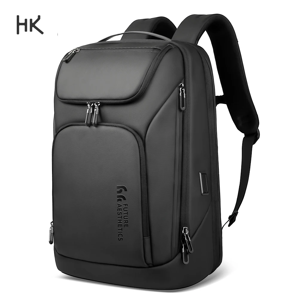Mochilas de negocios HK para hombres, bolso multifuncional para ordenador portátil de 17,3 pulgadas, mochila de viaje impermeable, mochila de gran capacidad para ir al trabajo y al día a día