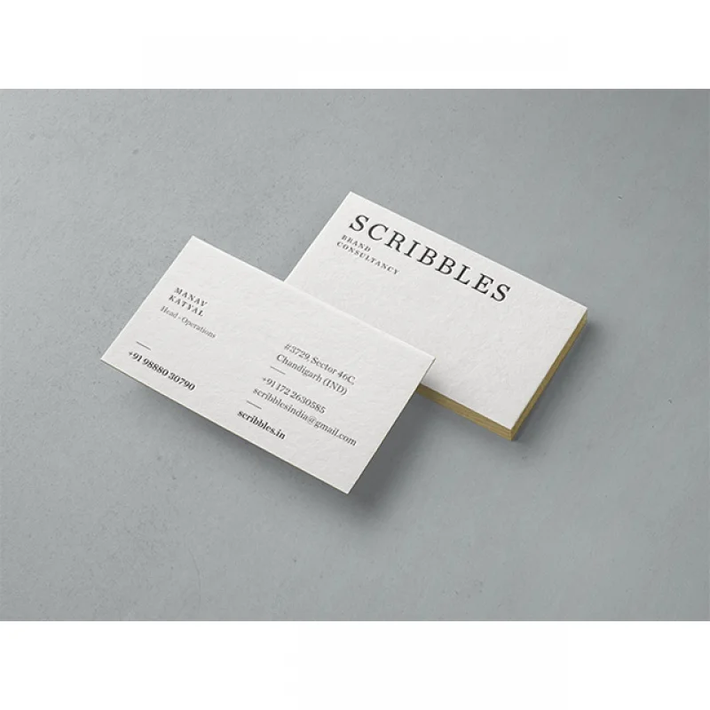 Snow Abrazine Pattern Hang Business Name Card, Letras em relevo, Produto personalizado