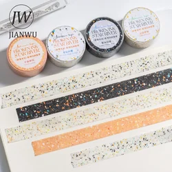 JIANWU 15mm*200cm The Broken Ink River Series Vintage Landscaping Material Collage Washi Tape Creative Journal Stationery