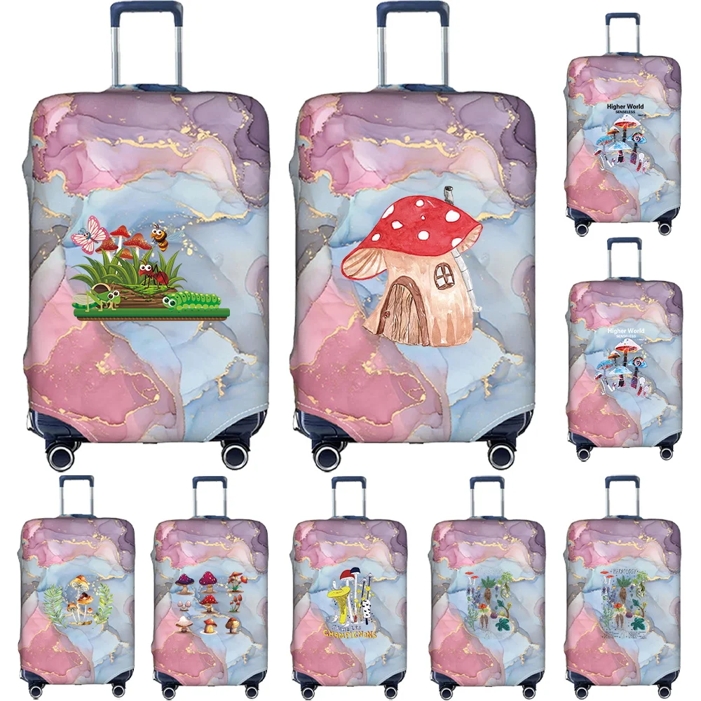 Luggage Protective Cover Stretch Fabric Luggage Protective Covers Dust Cover Anti-Scratch Suitcase Covers Mushroom Series