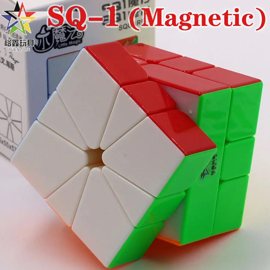 YuXin Little Magic SQ1 M Magnetic SQ 1 SQUARE 1 Magic Cube Magnet Stickerless Professional Fidget Toy Smart Game Logic Puzzle 큐브