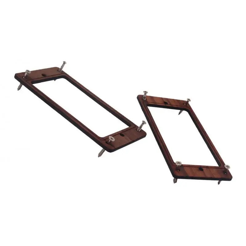 Wooden Humbucker Pickup Ring Flat Pickup Frame Set Electric Guitar Pickup Parts for Guitar Pickups Machine Neck Bridge Position