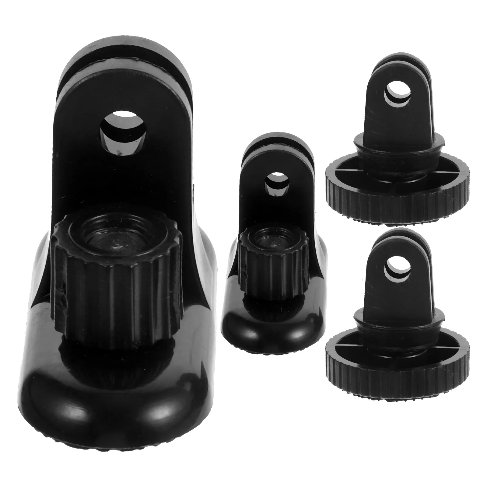 

4pcs Tripod Mount Adapter Accessories 5mm Conversion Black Plastic Action Camera Stable Reliable Easy Install Photography