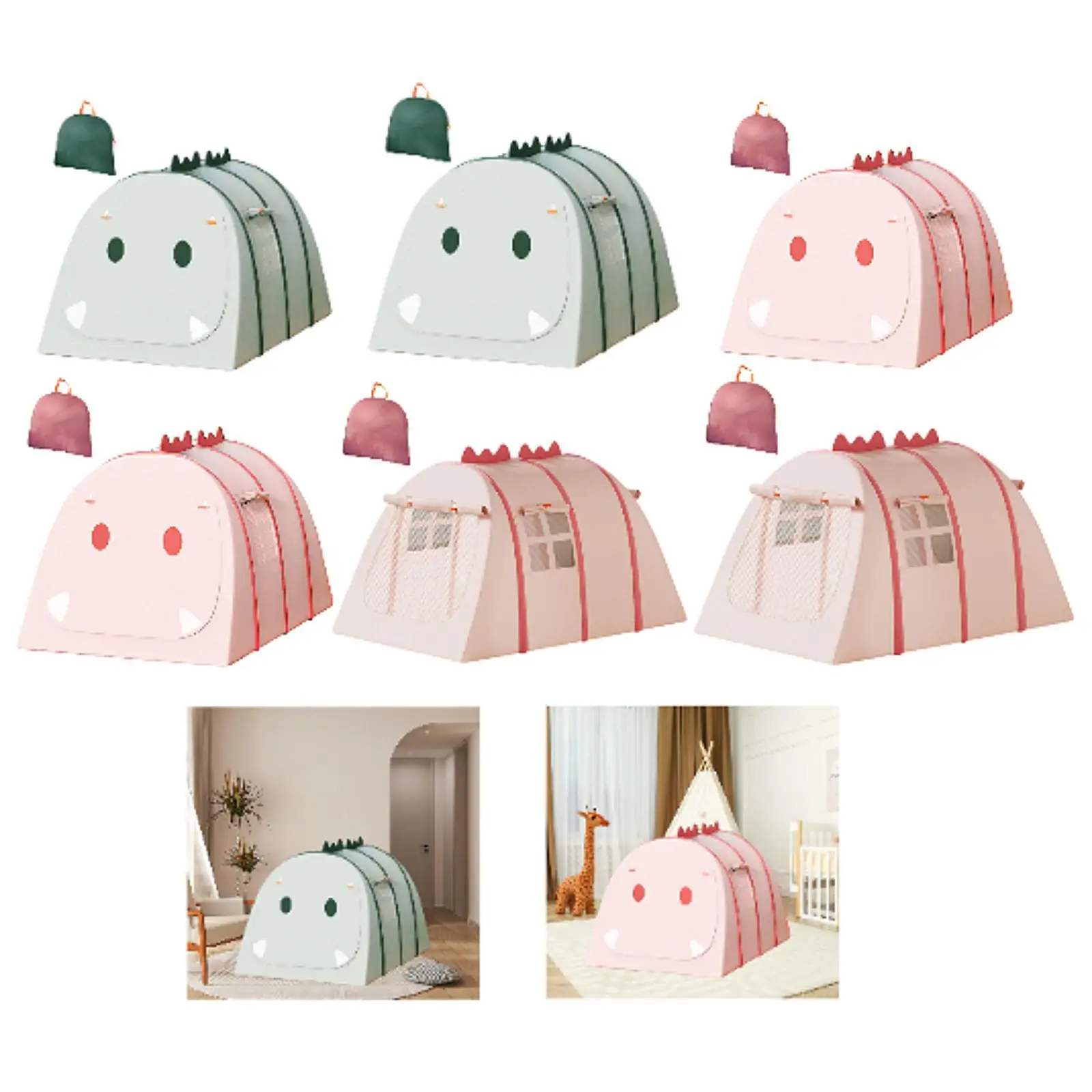 

Kids Play Tent with Window House Lawn Gift Indoor Outdoor Playhouse Tent with Carrying Bag for Park Game Picnic Home Nursery