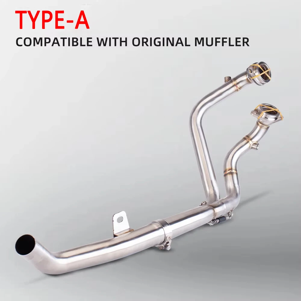 Slip on Motorcycle Exhaust Escape Front Link Pipe Connect Original Muffler motorcycle parts for CRF1100L AFRICA TWIN 2020-2022