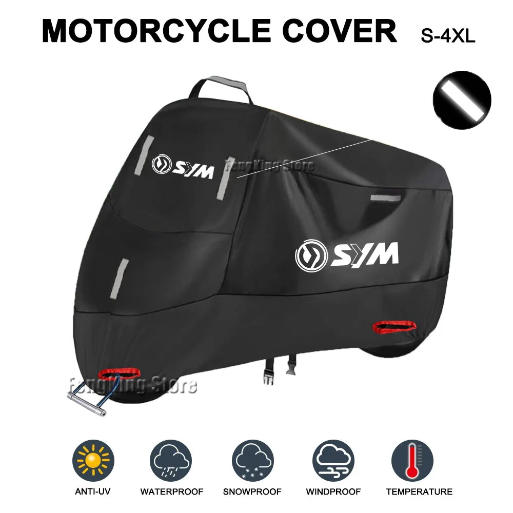 for SYM Joymax Z125 200 250 300 GTS 250i Motorcycle Cover Waterproof Outdoor All Season Dustproof UV Protective Moto Rain Cover
