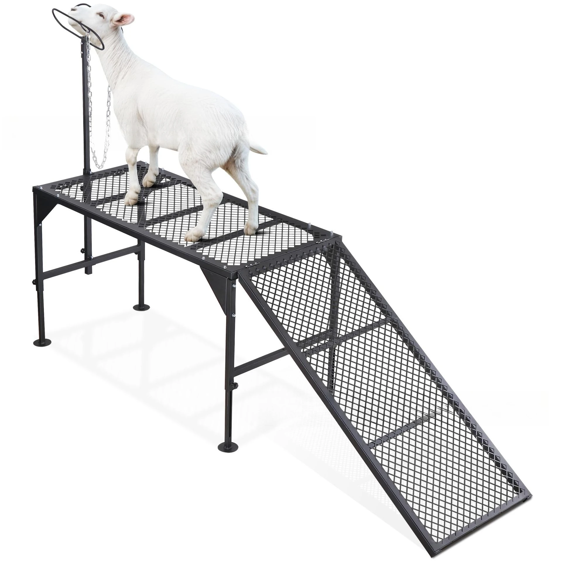 Wool Trimmer Head Adjustable Goat Sheep Metal Trimmer Milking Livestock Standing Rack