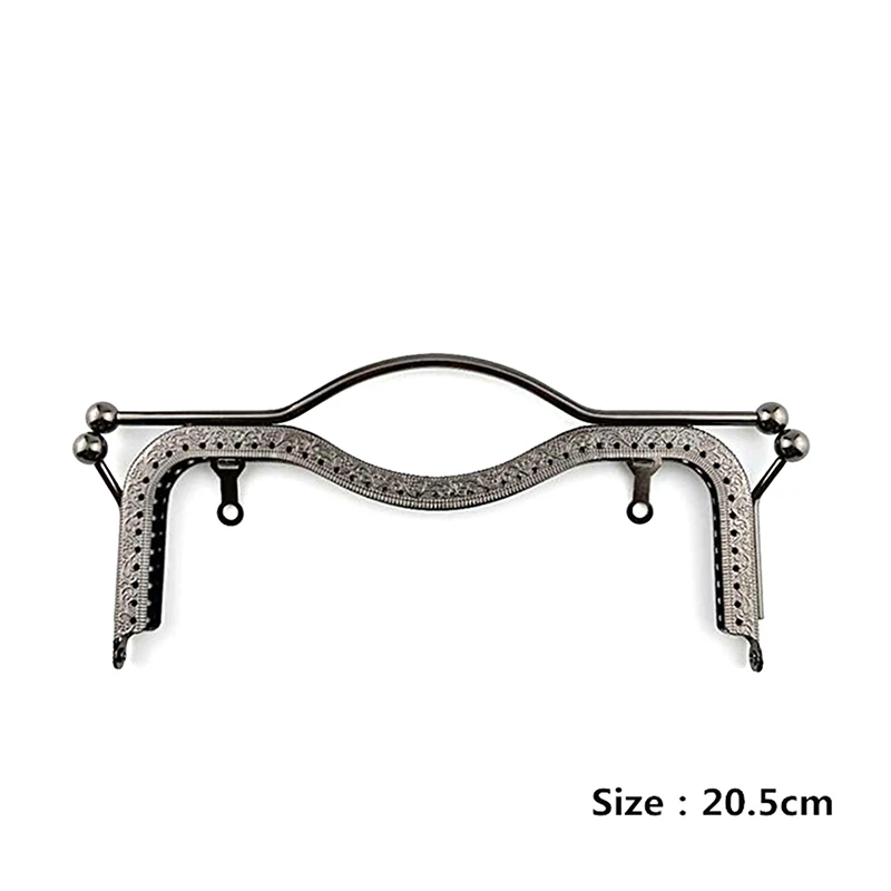 1 Pack Stylish Women's Bag Handles DIY Handbag Buckle Lock Arched Frame Accessories Genus DIY Wallet Bag Handles