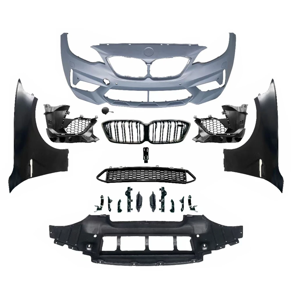 Upgrade F87 M2C  front bumper rear bumper PP wide body kit For BMW 2series F22 F23