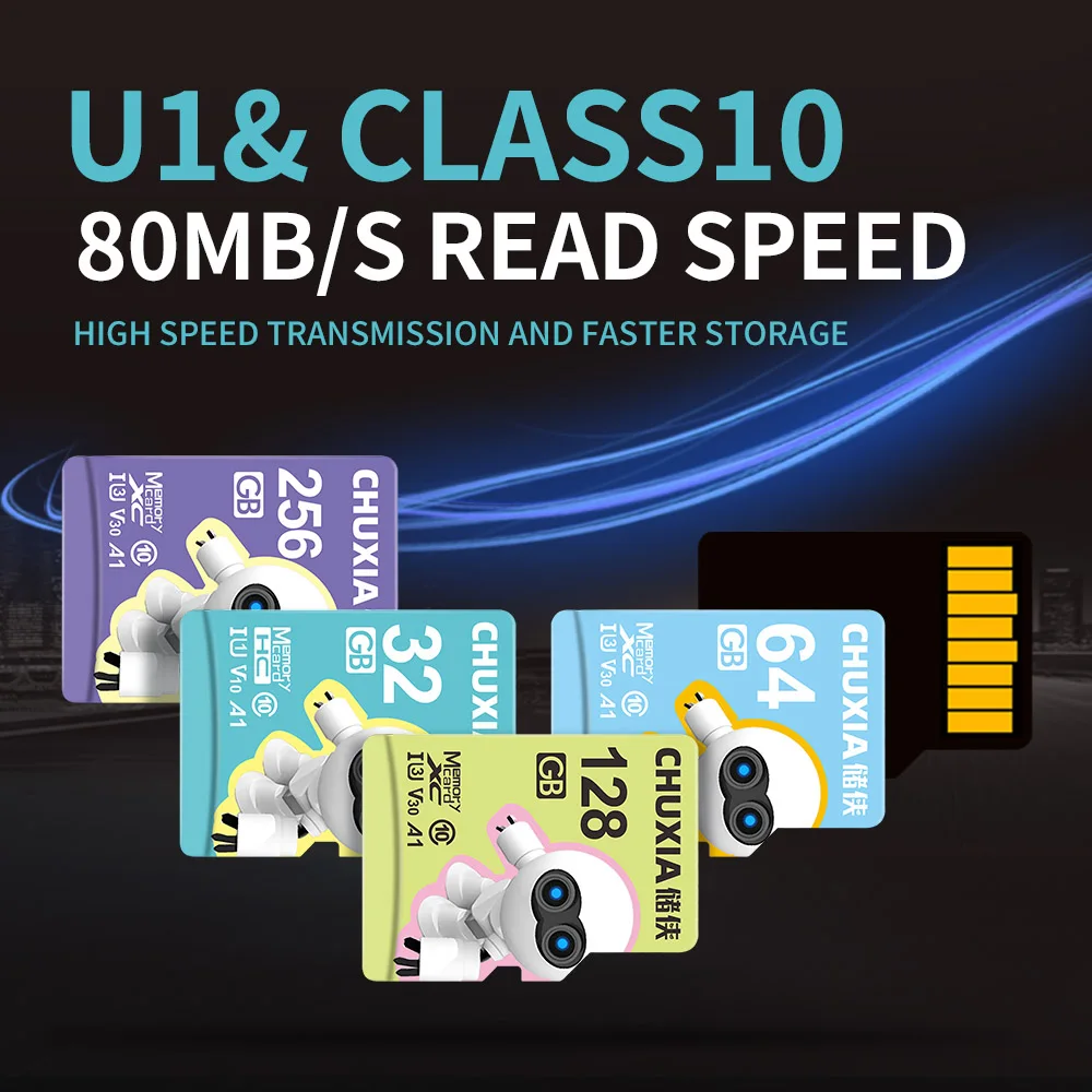 TF Card 8GB 16GB 64G Class 10 Micro Flash Memory Card 32GB 128G 256G HIgh Speed Mini SD Cards for Car/UAV/Phone Storage TF Cards