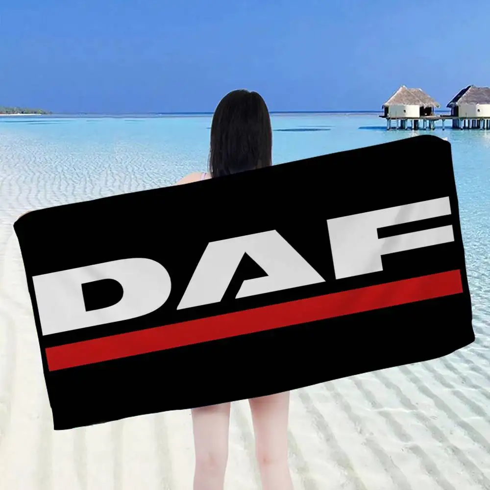 D-DAF Truck Microfiber Blanket Quick Drying Beach Towels Oversized Printing Super Absorbent Pool Towel Blanket