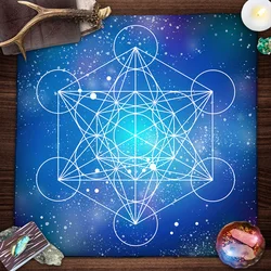 Mandala Flower Of Life Tarot Tablecloth Altar Cloth Pagan Witchcraft Divination Oracle Card Pads Galaxy Tarot Reading Cloth