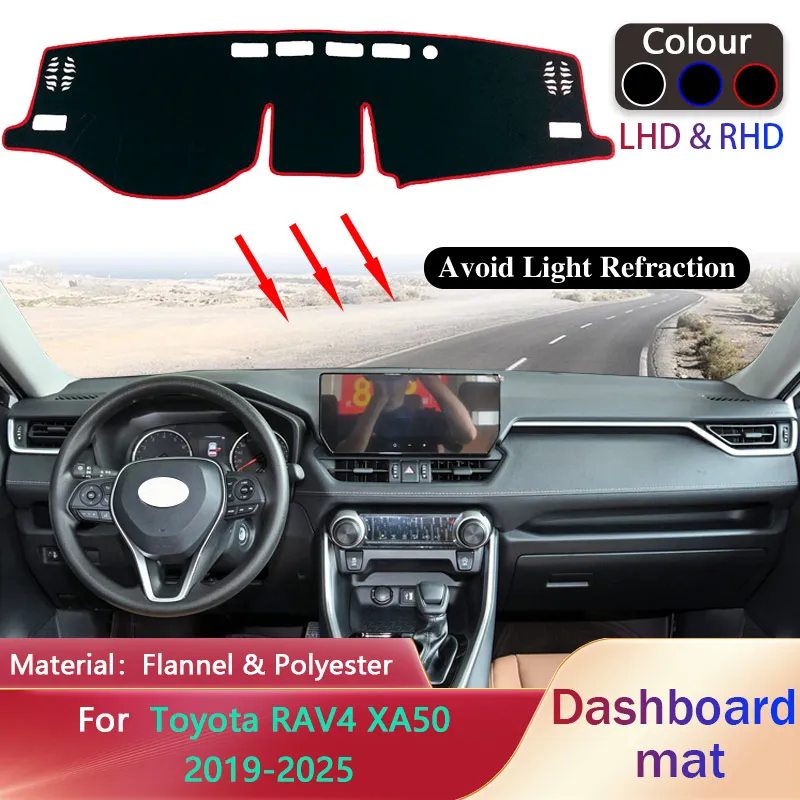 

Car Dashboard Pad for Toyota RAV4 XA50 50 Suzuki Across 2019 2020 2021 2022 2023 2024 2025 Sunshade Mat Carpet Cover Accessories