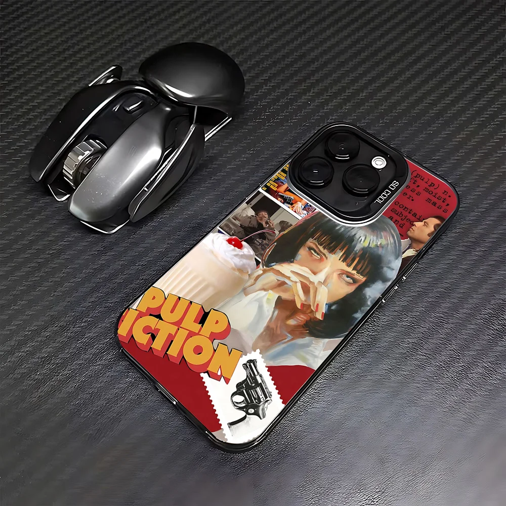 Fashion Pulps Fictions Phone Case For iPhone 16e 16 15 14 13 12 11 mini Pro Max X XR XSMAX 8 7 Plus Anti Fall Matte Back Cover view 2