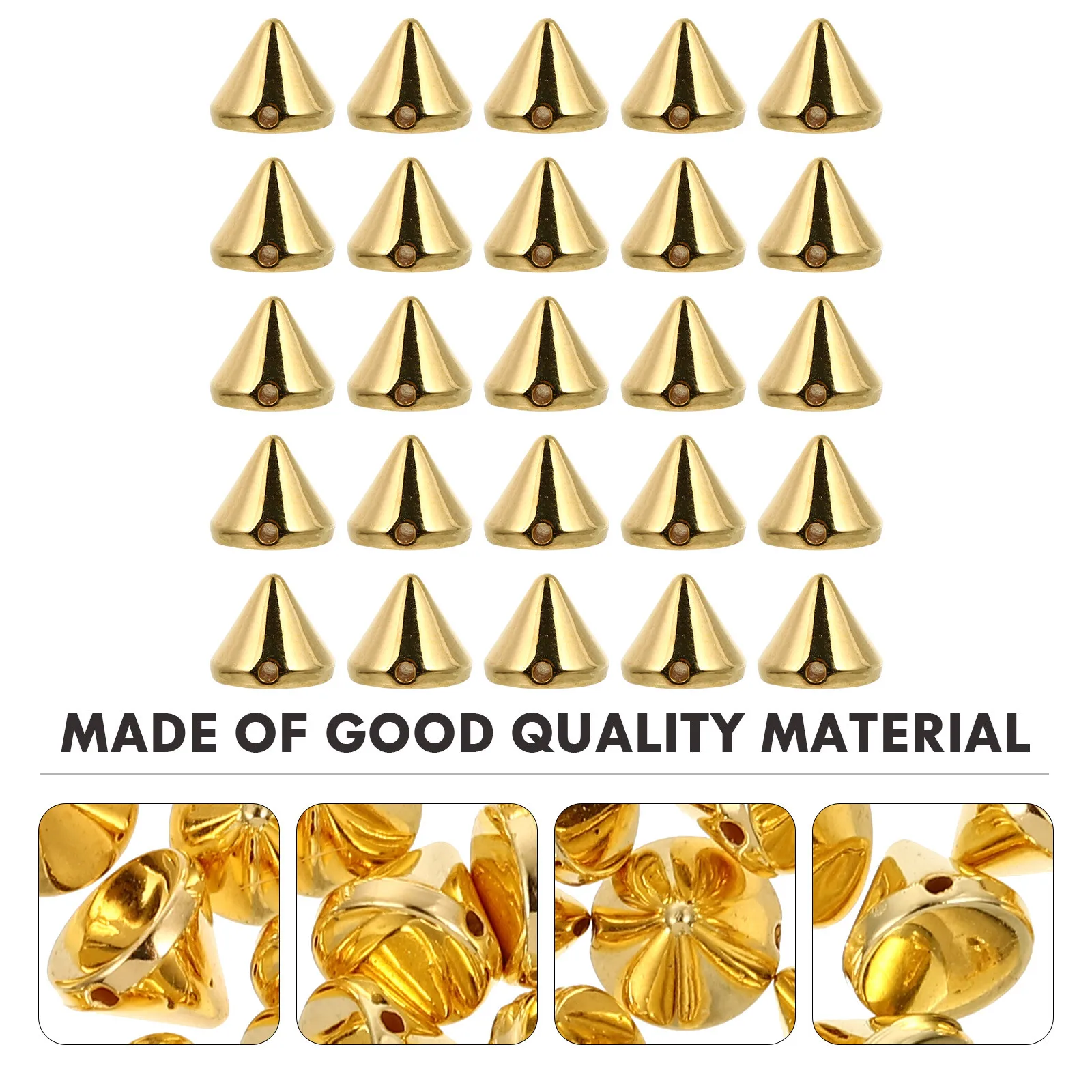 

200Pcs Cone Spikes DIY Handcraft Garment Rivets Punk Style Decoration for Jewelry Dog Collar Beaded Charms Sew on Accessories