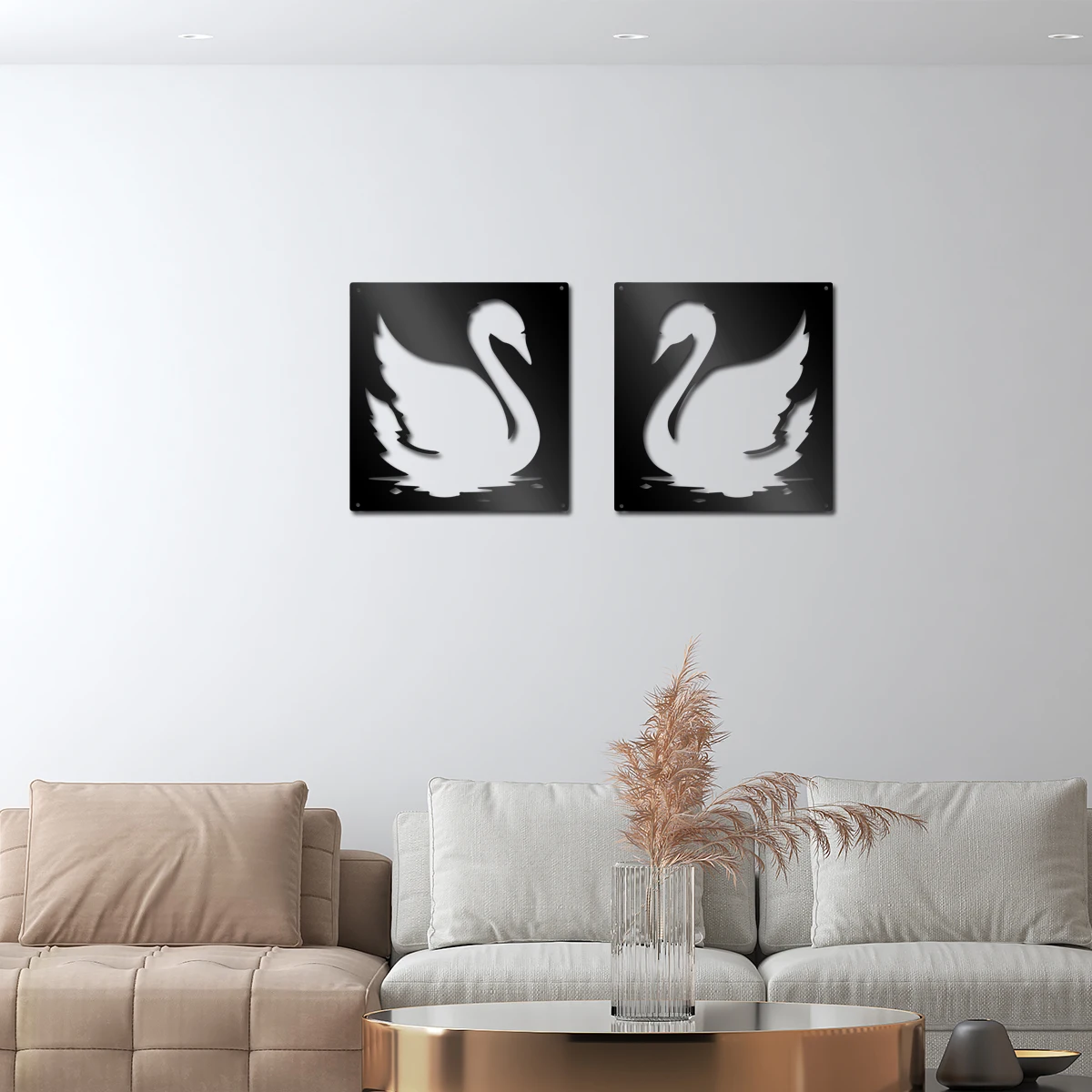 

1 шт. металлический плакат Лебедь с железом оловянные настенные знаки для декора гостиной