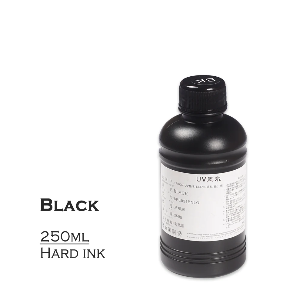 フラットベッドプリンター用UVインクキット,eps dx5 dx7 dx11 tx800 xp600 l1800 l805 r1390,1250ml,a3 a4,5ボトル,1セットで使用