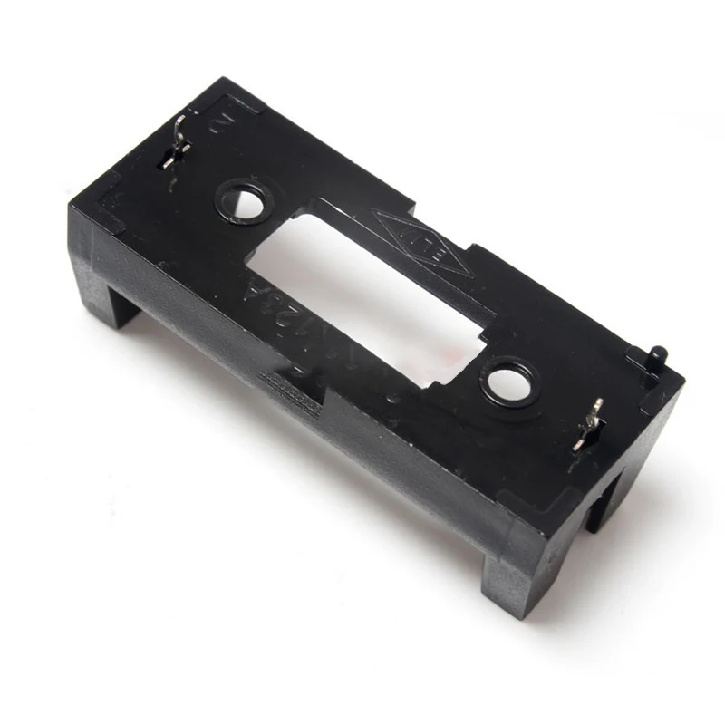 Support de batterie pour bricolage PCB, couvercle de boîtier de batterie, plug-in 16340, CR123A, LIR123ABattery Storage Box, 2 pièces