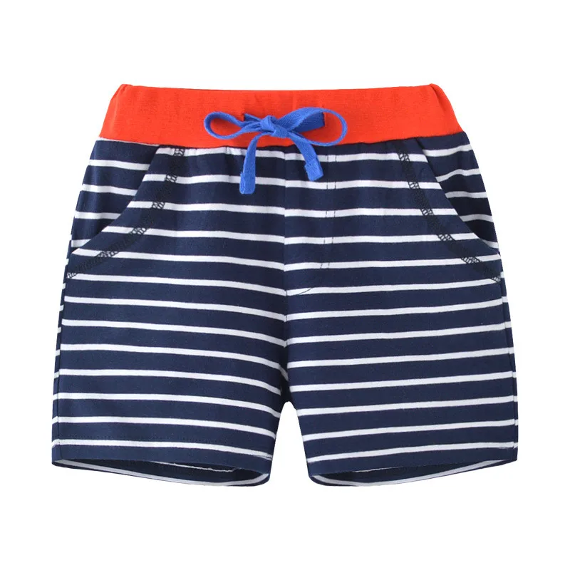 

Zeebread 2-7T Summer Boys Shorts Drawstring Striped Cartoon Toddler Trousers Short Pants Baby Clothes Hot Selling Kids Pant