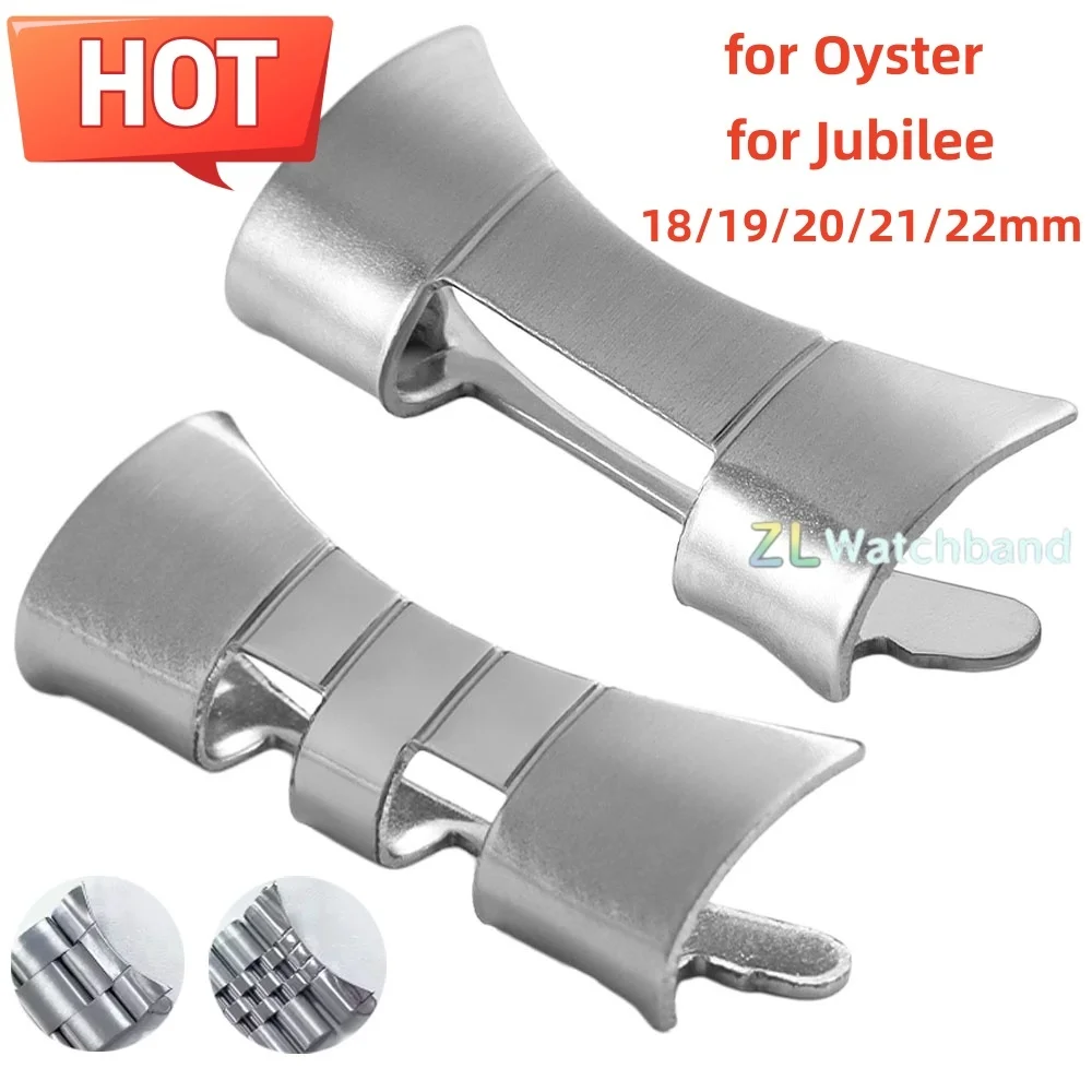 Stainless Steel Strap Connectors 18/19/20/21/22mm for Seiko SKX007/009 for Oyster for Jubilee Curved End Link Watchband Adapter