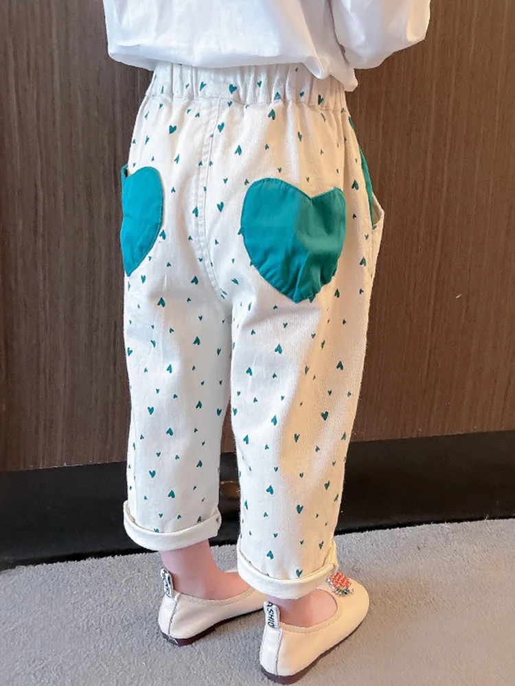 Girls Baby Sweatpants 2026 Spring and Autumn New Breathable Sports Pants Princess Thin Versatile Casual Pants