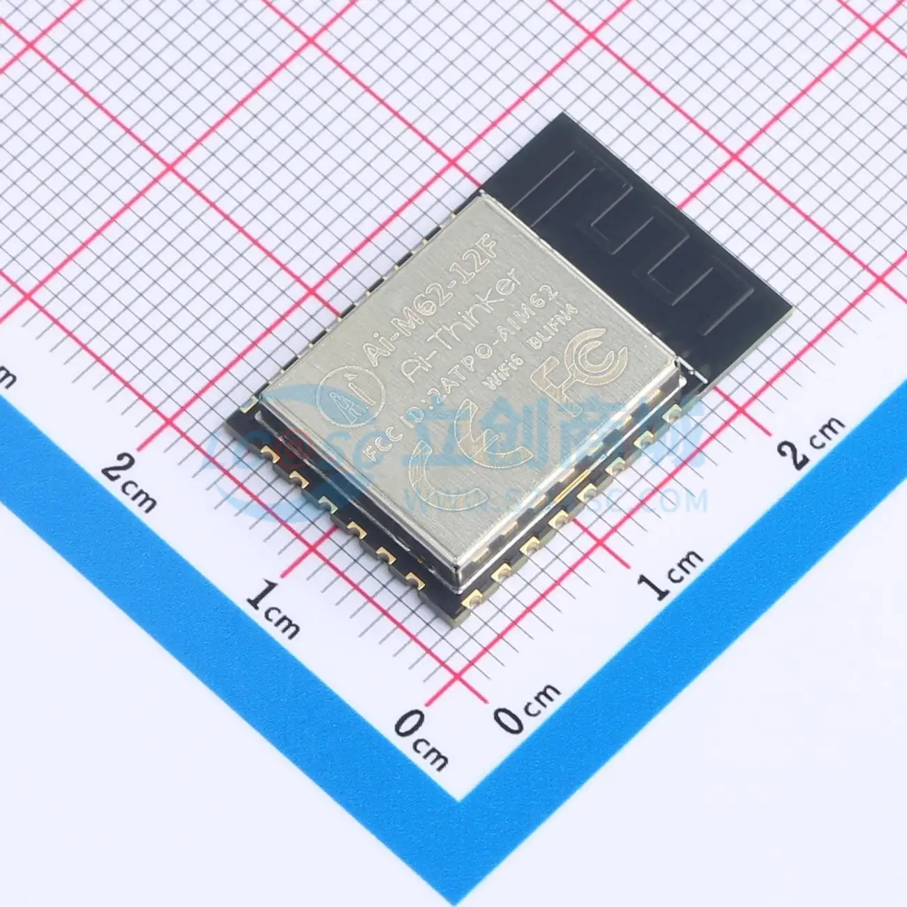 4pcs Ai-M62-12F SMD 24x16mm BL616 I2C GPIO UART SPI USB I2S 2.4GHz WiFi Wireless Module for Smart Home System