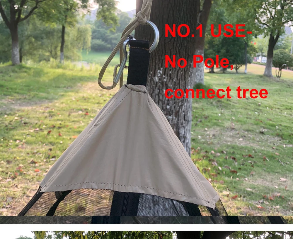Kamperbox MT380 Moisture Proof Camping Tent B3 Micro Mesh Single Person Tent Glass Fiber Pole PU Polyester Bottom Outdoor Tent