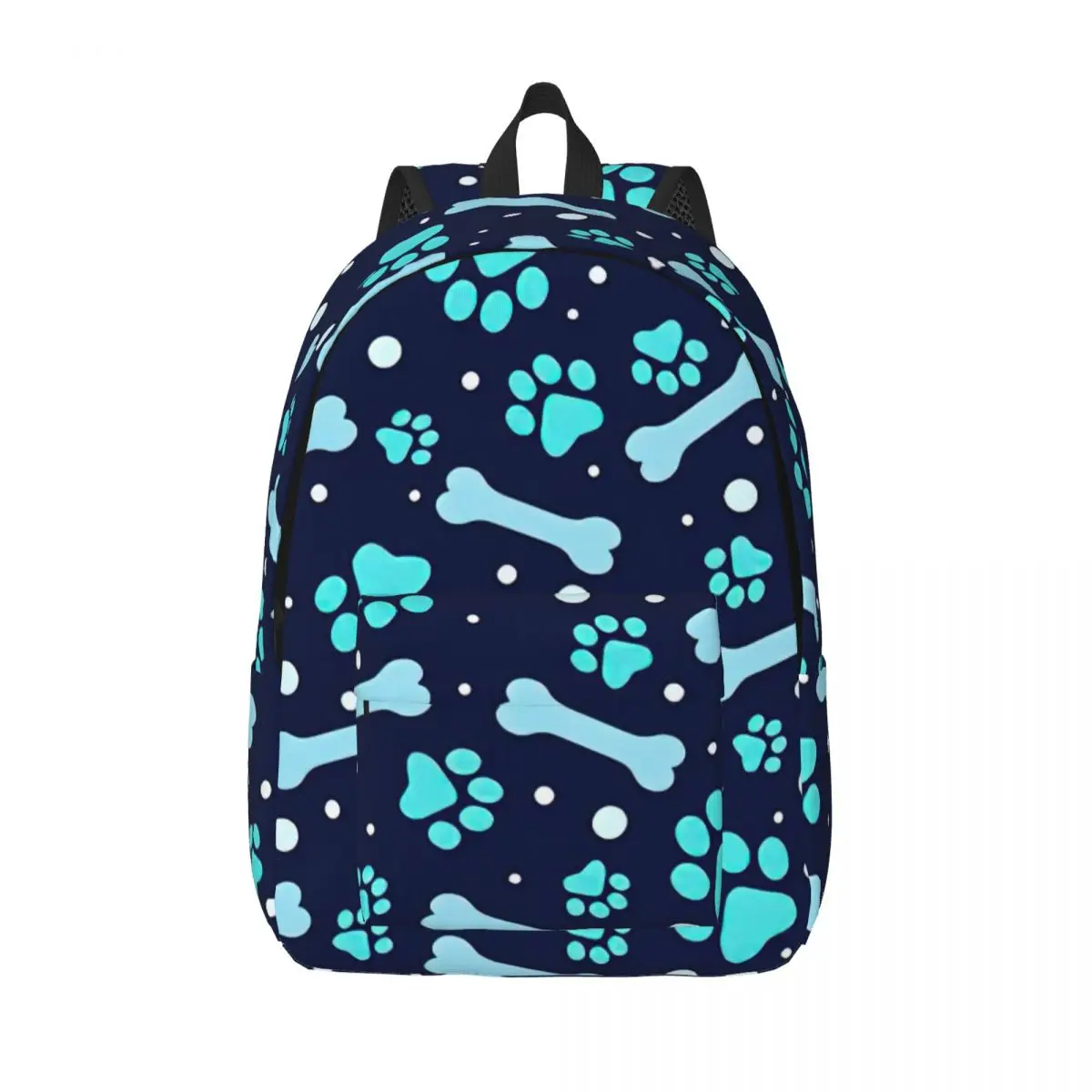 Paw Bone for Teens Student School Bookbag Cat Dog Canvas Daypack Middle High College Travel