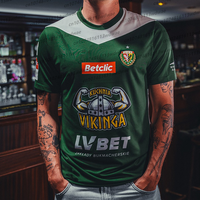 25-26 New Polish Football Men Football Jersey Poland Quick Drying Śląsk Wrocław Jersey Kit Men Polska Football KID Jersey Kits