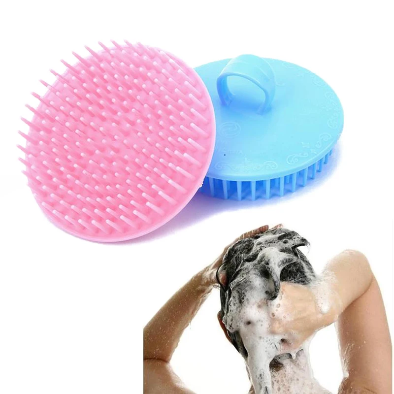 【1PC Random Round Comb Scalp Head Massager Shampoo Brush Women Men Shower Brush Scalp Shower Cleaning Tool Brush】