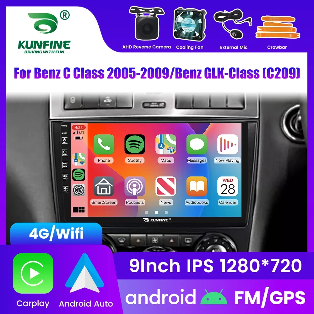 2Din Android Car Radio For Benz C Class/Glk-Class Multimedia Video Player GPS Navigation Stereo Audio Head Unit Carplay 4G Wifi