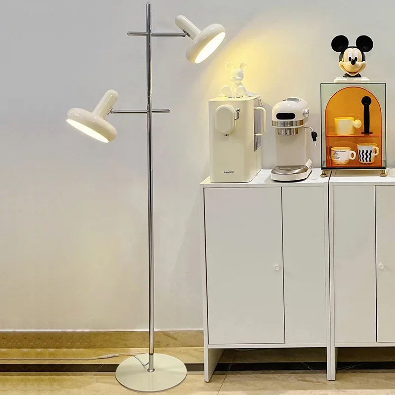 Bedroom Cream Style Floor Lamp Modern and Simple Living Room Sofa LED Light French Personalized Indoor Eye Protection Light