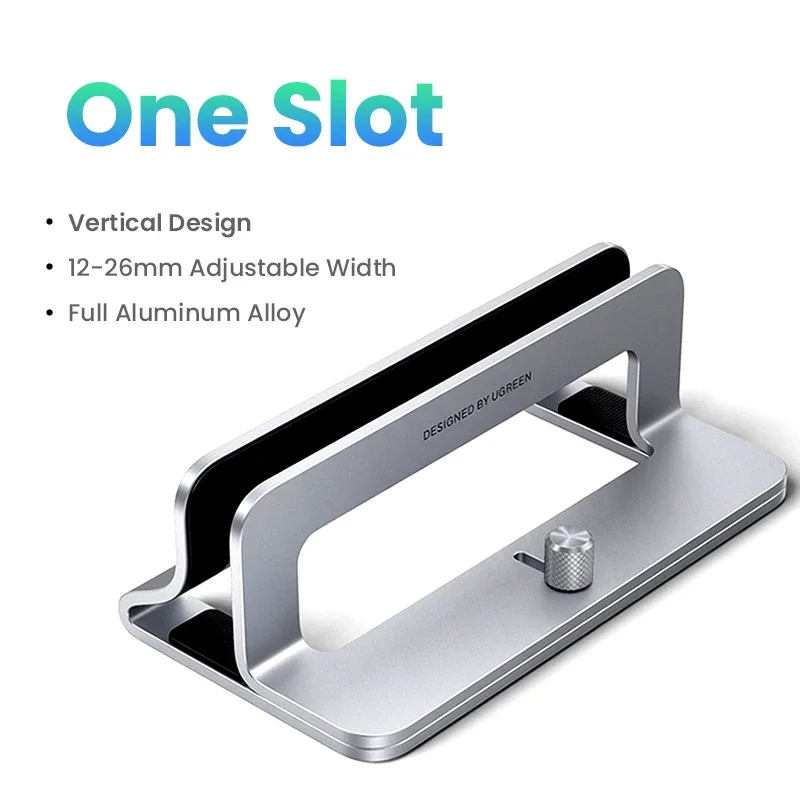 Ugreen Verticale Laptopstandaard Voor Macbook Air Pro Triple Slots Aluminium Notebookstandaard Voor Macbook Pro Tablet Ipad Telefoonhouder