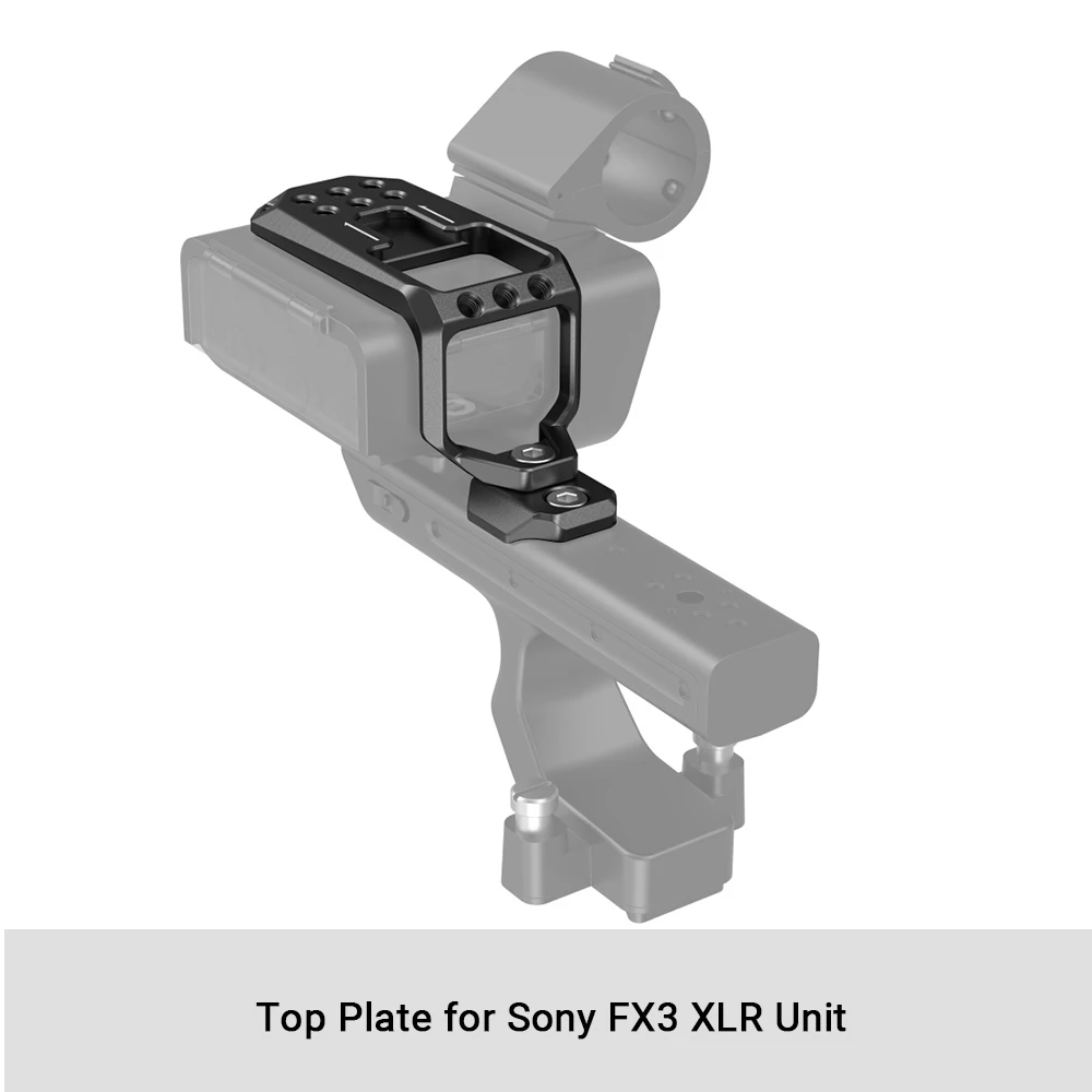 Smallrig Top Plaat Voor Sony FX3 Xlr Unit Voor FX3 Originele Handvat Met 1/4 ''-20 Schroefdraad Gaten Koud schoen Hechten Microfoon MD3990