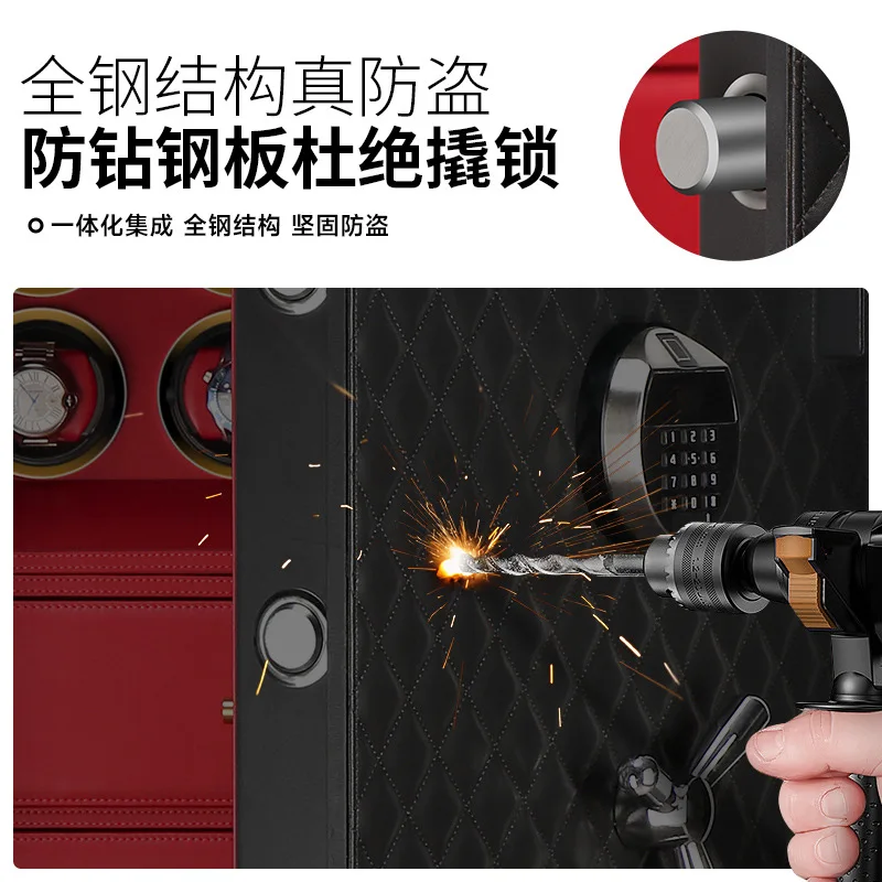 Safe household new fire and anti-theft small thickened embedded