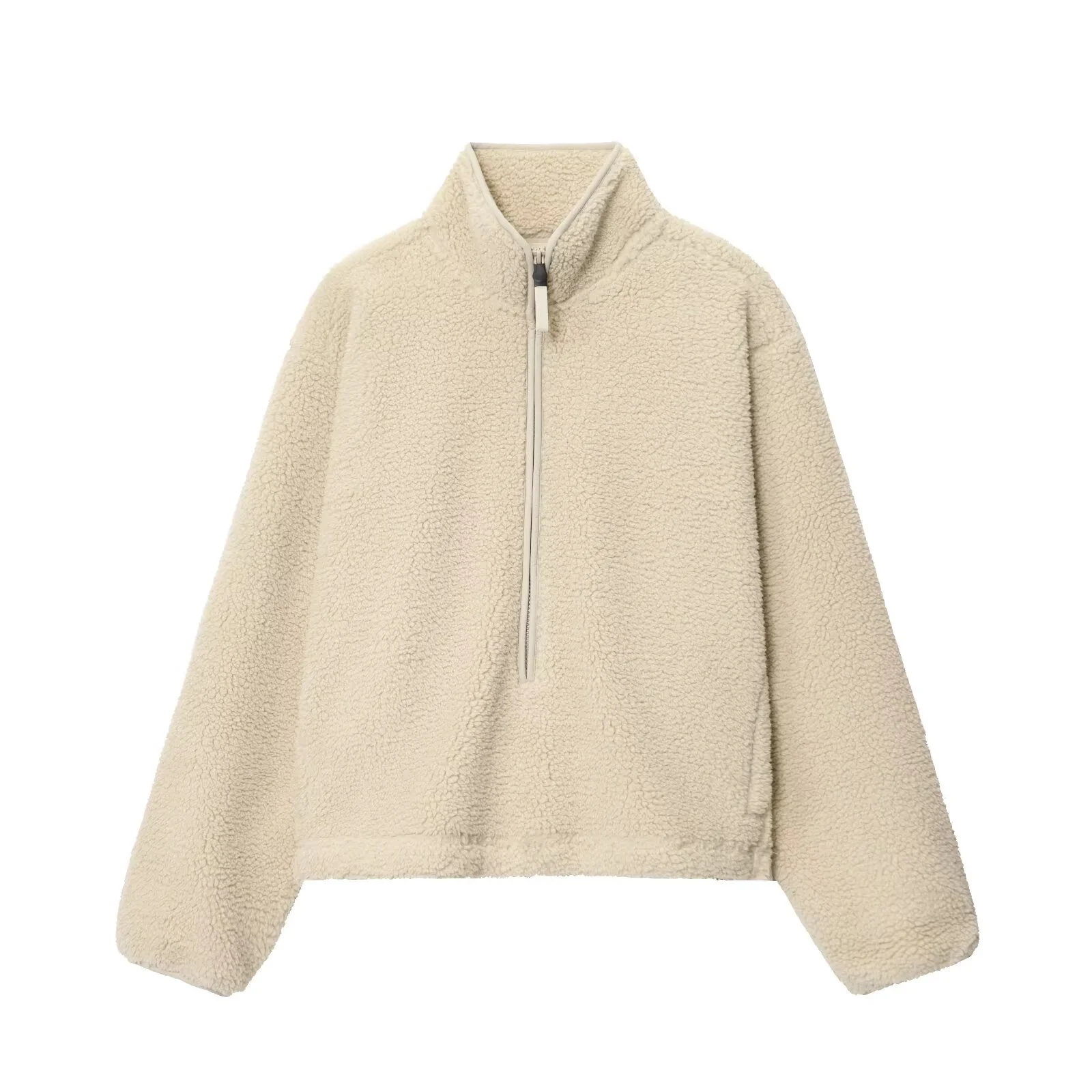 

New Autumn Winter Women Thick Warm Fleece Sweatshirts Casual Solid Zipper Long Sleeve Loose Pullovers Tops Female 2025