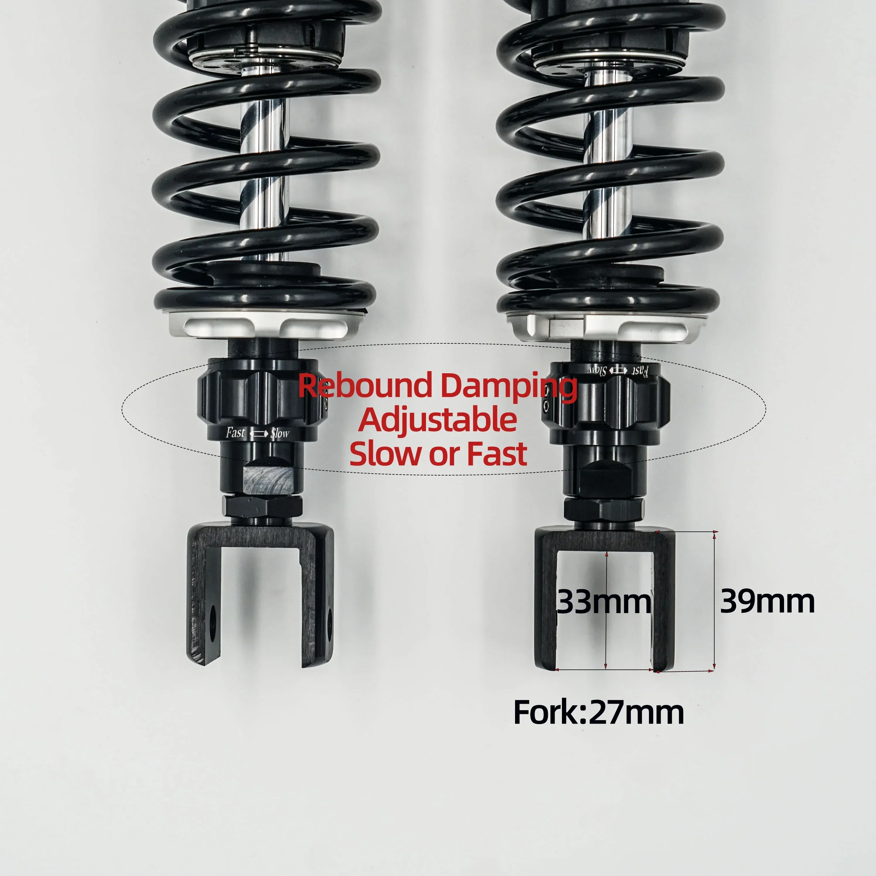 Fork 27mm Black 1Piece 325mm 345mm 365mm 380mm 330mm 350mm 370mm 385mm for Honda NS150G,Kymco H150,Joymax,Haojue UHR150