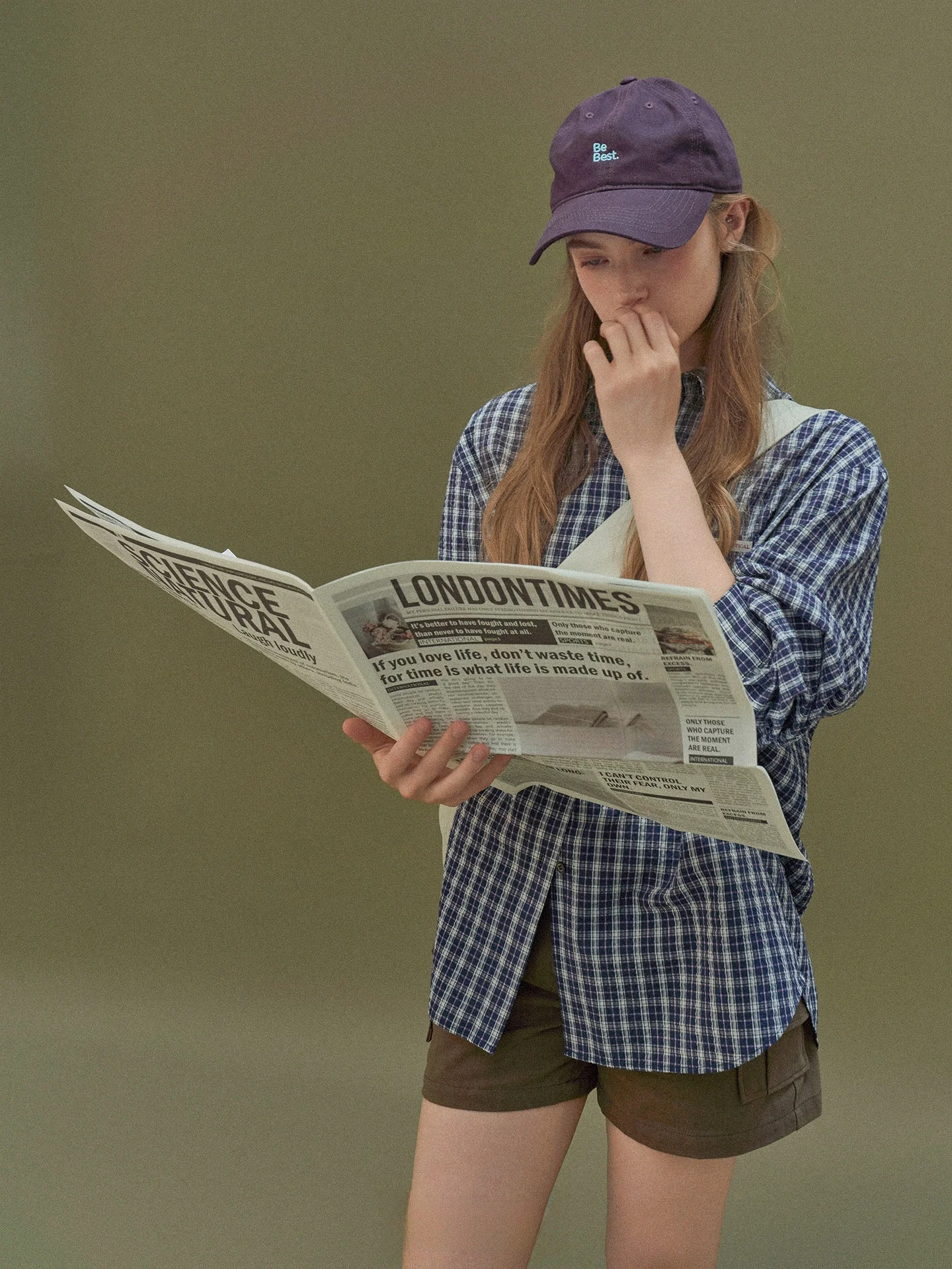 

Relez Classic Retro Plaid Loose Casual irt Women's Autumn New Leisure Lazy Collar Long Sve Blouse Breathable Polyester