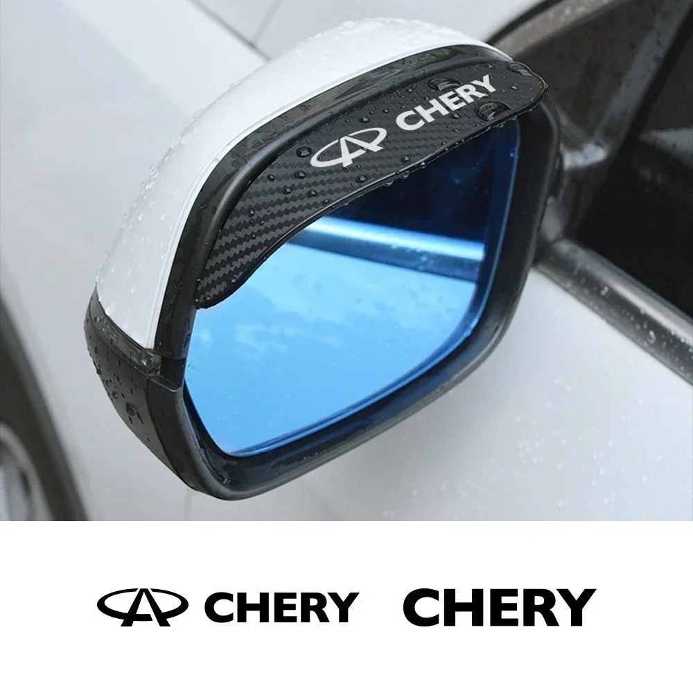Car Rearview Mirror Eyebrow Rain Shade Rainproof Blades Cover Auto Accessories For CHERY TIGGO 5 A1 A3 A5 QQ KIMO INDIS JAGGI