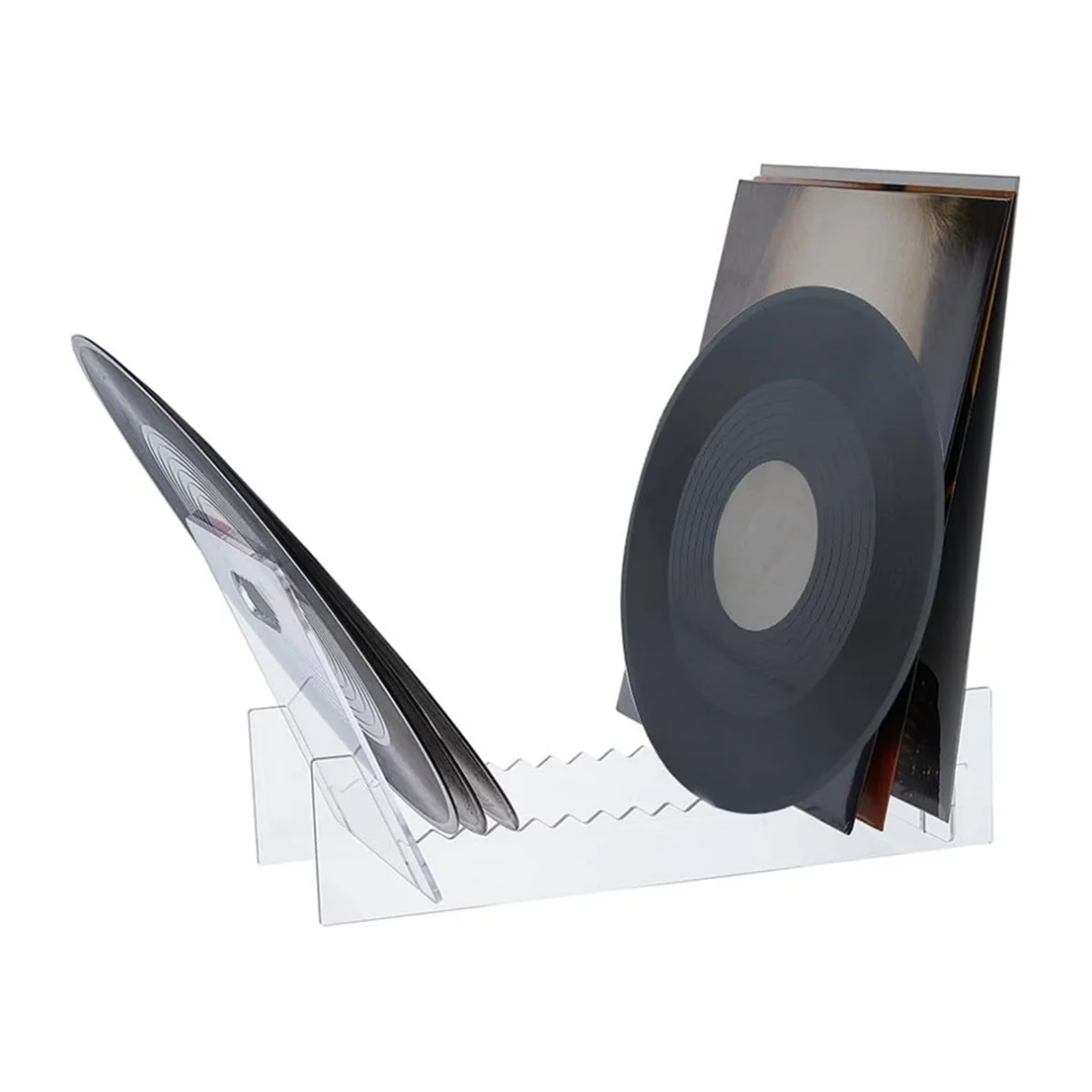 Vinyl Record Storage Holder for 12 Inch 10 Inch LP Album, Acrylic Record Display Stand