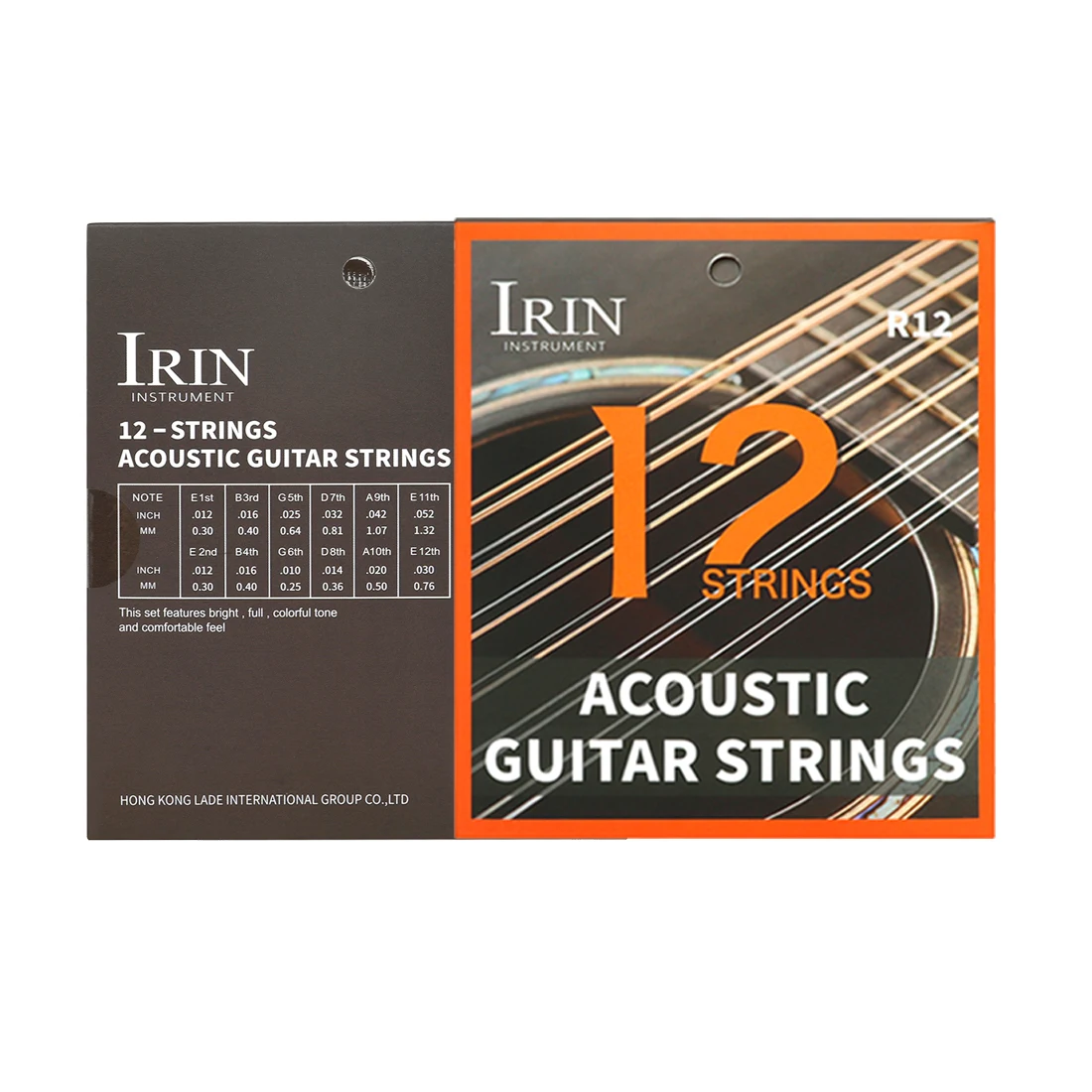 Corde per chitarra acustica IRIN Lega esagonale Acciaio ad alto tenore di carbonio Bronzo fosforoso Corde per chitarra folk Parti e accessori per chitarra