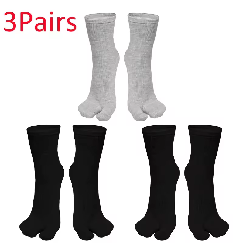 Fashion Japanese Style Tabi Toe Socks for Men Women Summer Fiber Two Finger Socks Kimono Flip Flop Sandal Split Tabi Toe Sock - Image 7