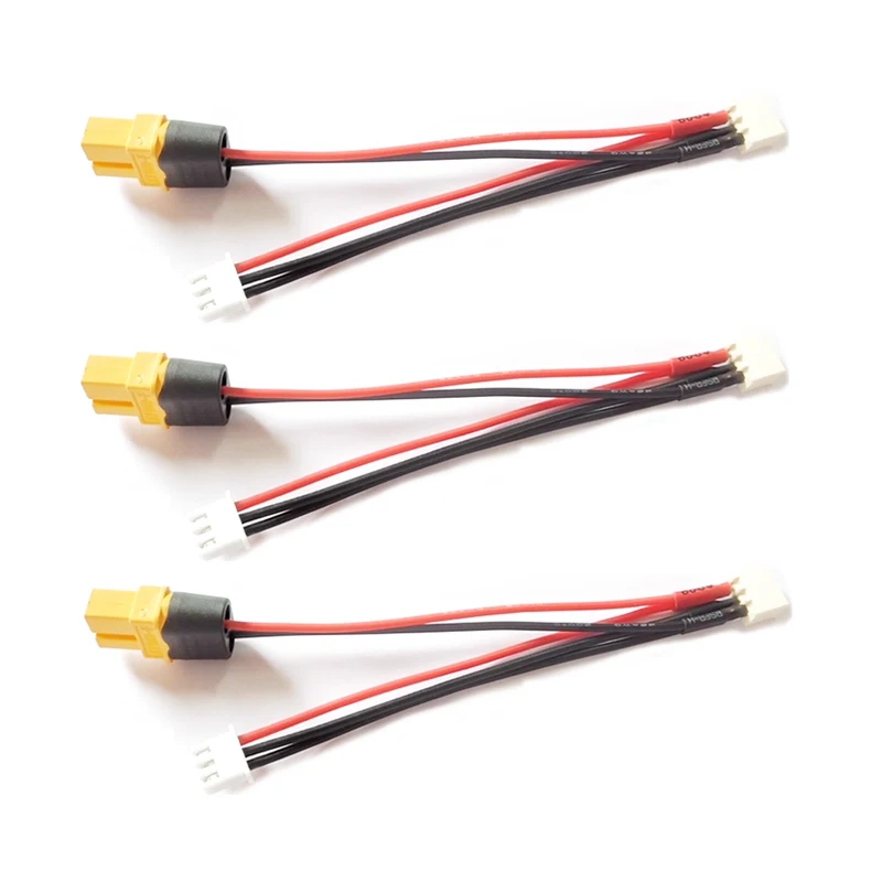 

3 шт. FPV Drone 7,4 В 2S кабель-адаптер для зарядки литиевой батареи XH2.54 однобалансирующий разъем к разъему XT60 для зарядного устройства M6D D6