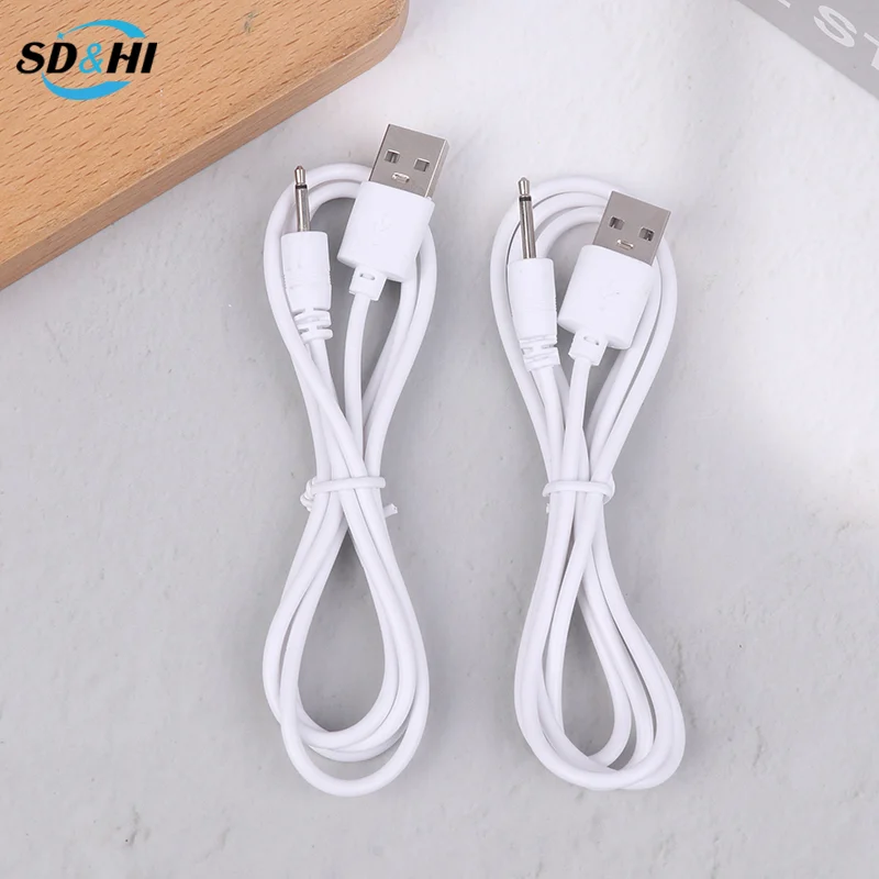 1 قطعة USB تيار مستمر 2.5 هزاز كابل الشاحن الصوت سلك الطاقة ل قابلة للشحن الهزاز مدلك اكسسوارات USB امدادات الطاقة #5