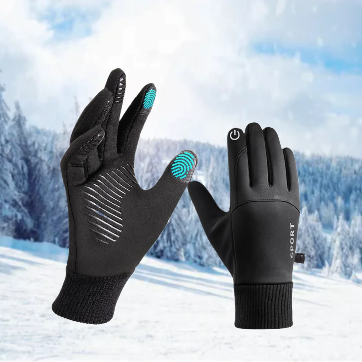 

Winter Gloves Men Women Touch Screen Warm Gloves Water Resistant Windproof Thermal Gloves for Driving Running Ski riding