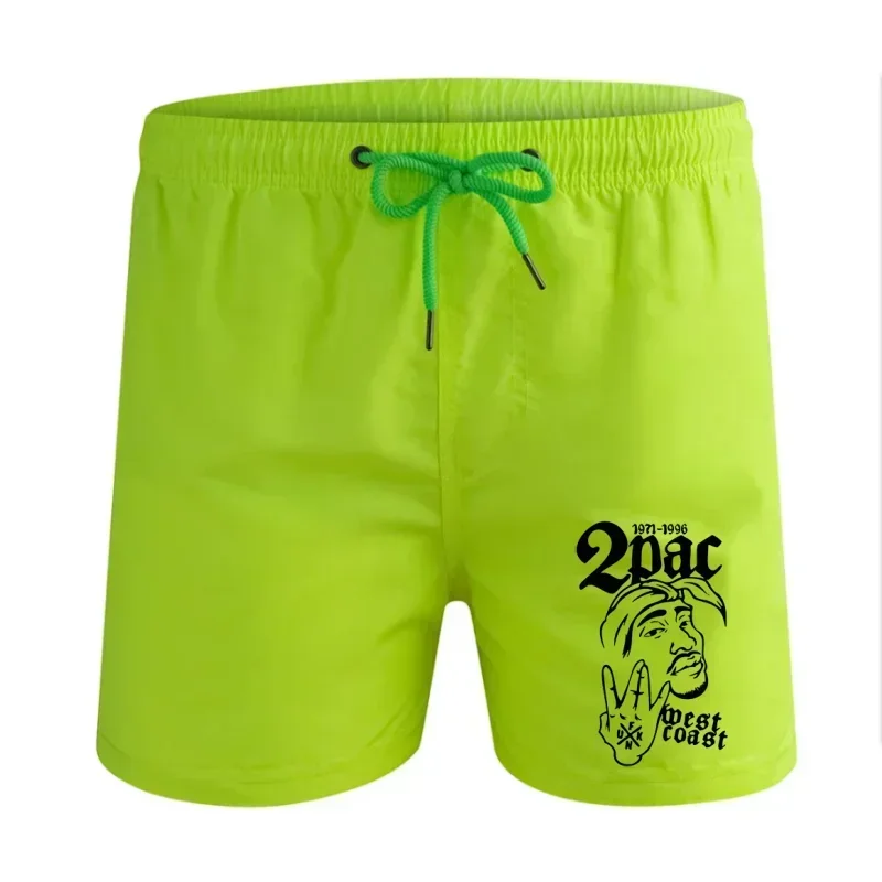 Shorts for  Summer Breathable Beach Shorts Trunks Casual  Fashion Board Surf Quick Drying Drawstring Boxers 3 Points Pants 2pac