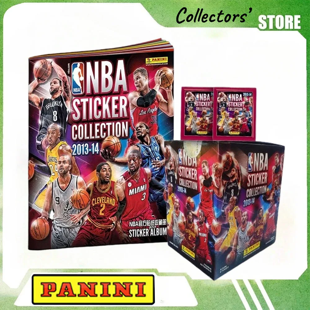 2013-14PANINI Basketball League Athlete Collectible Sticker Set Authentic Factory Unopened Rare Metallic Foil Vintage Hobby Gift