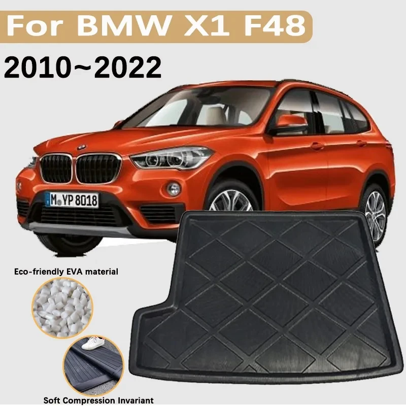 

for BMW X1 F48 Accessories 2010~2022 Car Trunk Mats Rear Boot Cargo Trunk Waterproof Carpet EVA Material Storage Pad 2021 2020