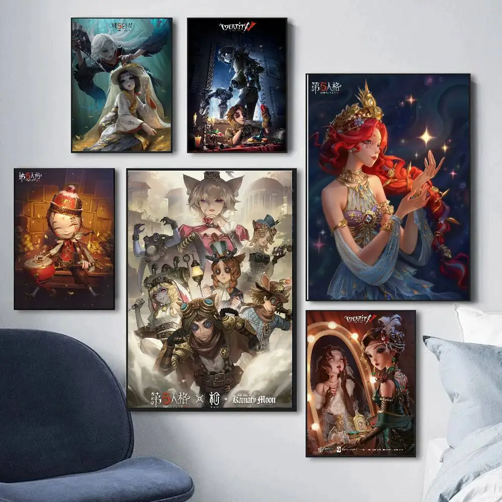 I-Identity V-V Competitive Game Art Sticky Wall Waterproof Home Living Room Bedroom Bar Aesthetic Decoration